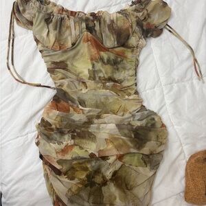 Stylish Camouflage Mini Dress